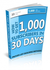 1,000 Subscribers in 30 Days